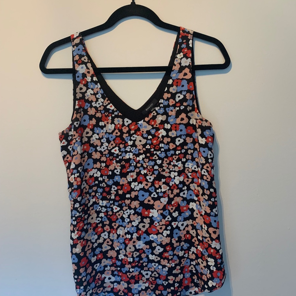 RW&CO Floral Lined Tank Top